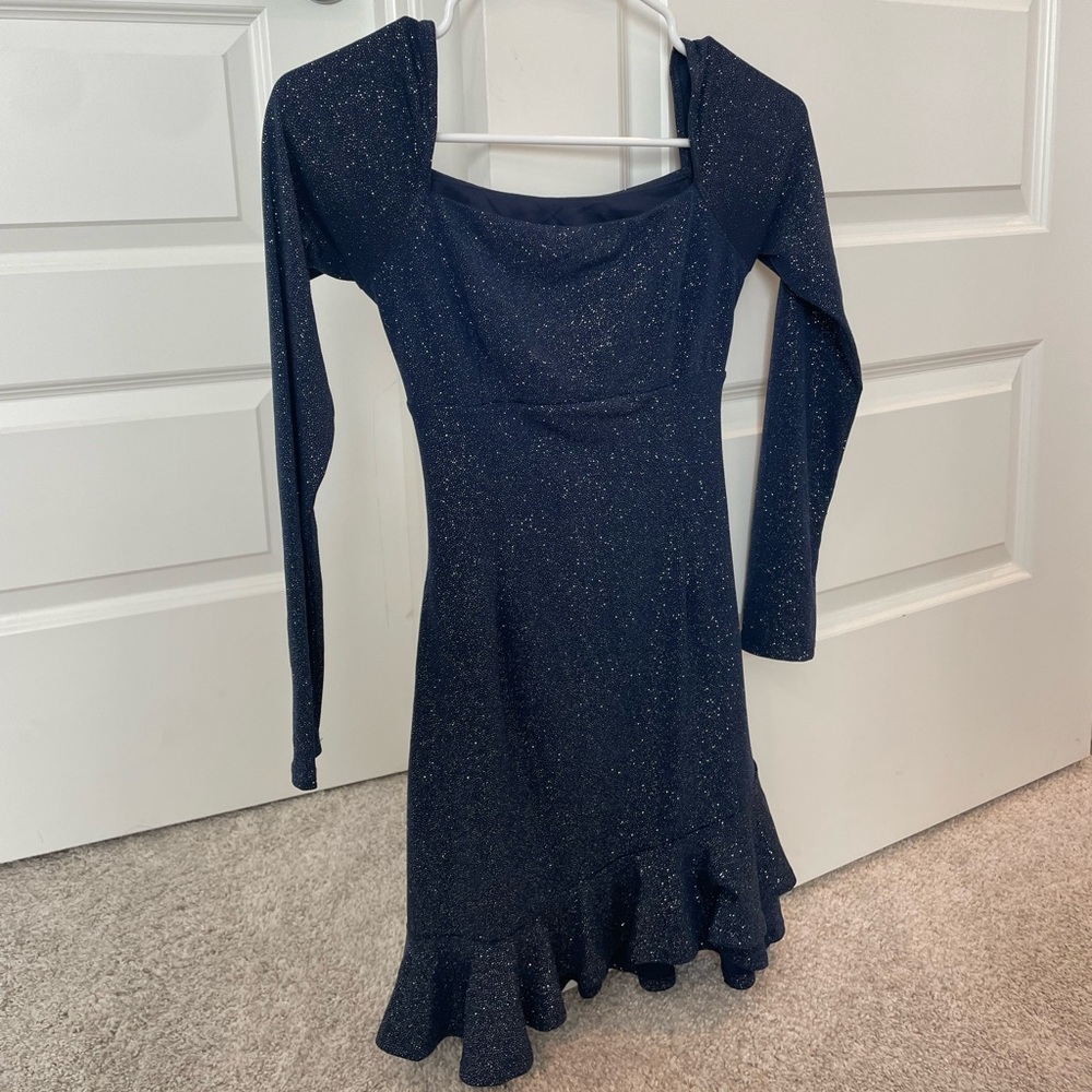 Lucy in the Sky Glittering Midnight Blue Dress